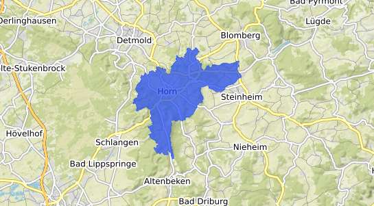 Bodenrichtwertkarte Horn Bad Meinberg